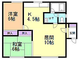 間取図画像 2LDK