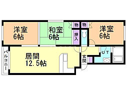 セリエ川端 3LDKの間取図画像