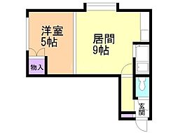 コルドバA 1DKの間取図画像