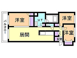 エスペランサ宮下 3LDKの間取図画像