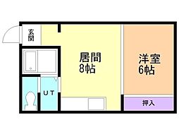 日昇ビル 1LDKの間取図画像