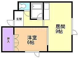 アトム 1LDKの間取図画像