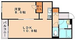 JR鹿児島本線 東郷駅 バス13分 ひかりヶ丘馬立公園下車 徒歩2分の賃貸アパート 1階1LDKの間取り