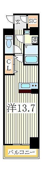 リュージュ ｜千葉県流山市前平井(賃貸マンション1R・4階・34.36㎡)の写真 その2