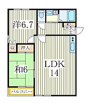 流山パークハイツ  ｜ 千葉県流山市平和台2丁目（賃貸マンション2LDK・2階・57.93㎡） その2