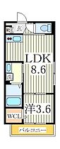 ＳＫ豊四季  ｜ 千葉県柏市篠籠田（賃貸アパート1LDK・1階・30.61㎡） その2