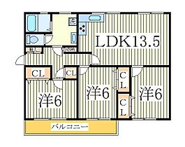 久寺家マンションC棟  ｜ 千葉県我孫子市久寺家（賃貸マンション3LDK・3階・72.56㎡） その1