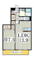 コリーヌ・ドゥ  ｜ 千葉県我孫子市柴崎（賃貸アパート1LDK・2階・51.83㎡） その2