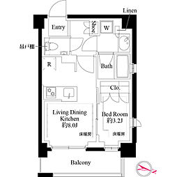 間取図画像 1LDK