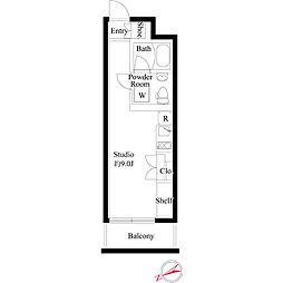 ホウエイコート西国立 2階