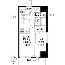 CLK南千住 1LDKの間取図画像