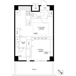 八潮パークスクエア 1LDKの間取図画像