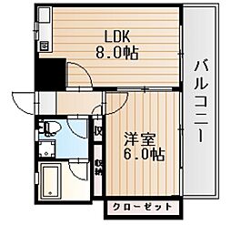 ニューホライズン松本 2Kの間取図画像