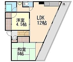 マンションサカエ 2LDKの間取図画像