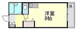 月森大手町ビル ワンルームの間取図画像
