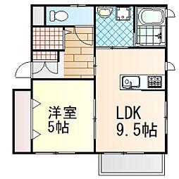 ロアヴェール 1LDKの間取図画像