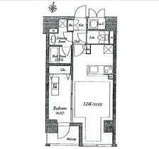 東京都中央区日本橋浜町３丁目（賃貸マンション1LDK・4階・40.45㎡） その2