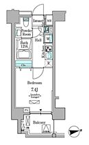 東京都新宿区新宿５丁目（賃貸マンション1K・地下4階・25.01㎡） その2