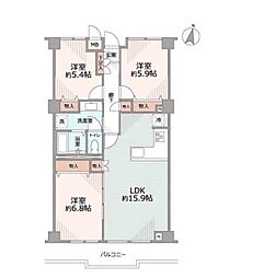 間取図画像 3LDK