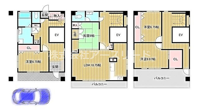 間取り 大阪市東淀川区豊新4丁目