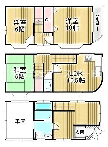 間取り 大阪市東淀川区豊里6丁目