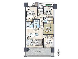 ネバーランド茨木リラシア 4LDKの間取図画像