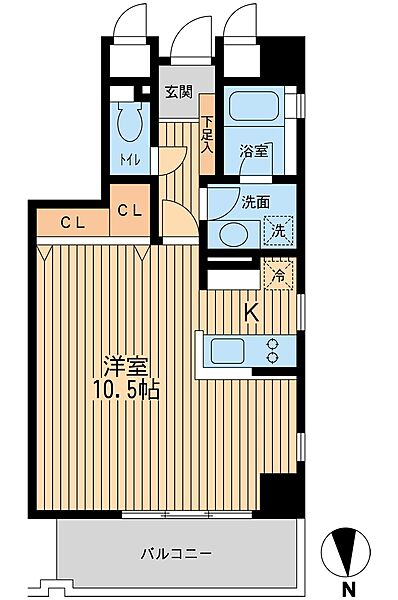 芝公園アパートメント ｜東京都港区芝2丁目(賃貸マンション1R・5階・36.78㎡)の写真 その2