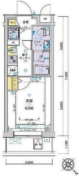 ジェノヴィア渋谷本町グリーンヴェール 404｜東京都渋谷区本町4丁目(賃貸マンション1K・4階・20.80㎡)の写真 その2