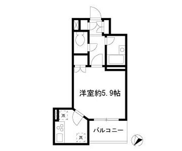 ダイヤモンドレジデンス勝どき ｜東京都中央区勝どき4丁目(賃貸マンション1K・5階・22.02㎡)の写真 その2