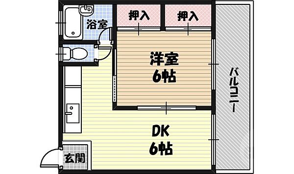 ナガタビル ｜大阪府大阪市城東区永田3丁目(賃貸マンション1DK・2階・28.00㎡)の写真 その2