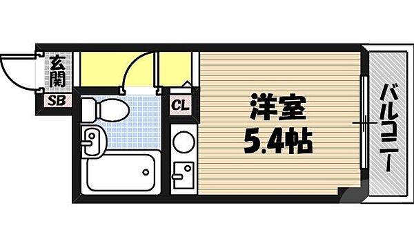 朝日プラザアクルス城東 ｜大阪府大阪市城東区成育3丁目(賃貸マンション1R・2階・18.00㎡)の写真 その2