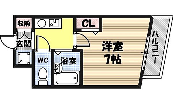 シャトー京橋 ｜大阪府大阪市都島区東野田町4丁目(賃貸マンション1K・3階・19.00㎡)の写真 その2