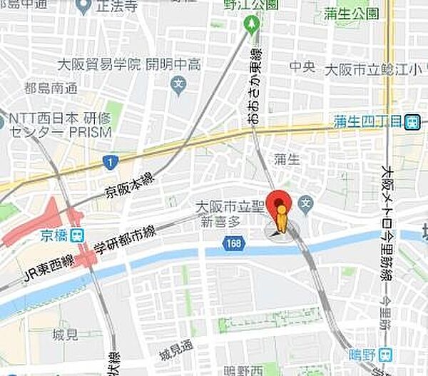 ジアコスモ京橋アクア ｜大阪府大阪市城東区新喜多2丁目(賃貸マンション1R・9階・23.24㎡)の写真 その20