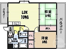 マンションRIVIERE  ｜ 大阪府東大阪市高井田西2丁目（賃貸マンション2LDK・5階・52.00㎡） その2