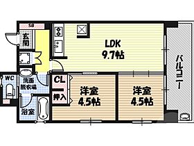 エステムコート京橋セレブＩポーラスター  ｜ 大阪府大阪市都島区東野田町1丁目（賃貸マンション2LDK・9階・45.00㎡） その2