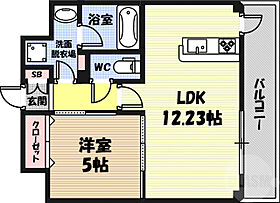 深江橋HAVEN  ｜ 大阪府大阪市東成区神路1丁目（賃貸マンション1LDK・5階・40.26㎡） その2