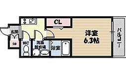 Osaka Metro長堀鶴見緑地線 蒲生四丁目駅 徒歩9分の賃貸マンション 9階1Kの間取り