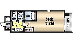 フォーリアライズ城東ファイン 1Kの間取図画像
