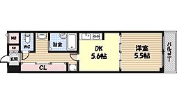 ワイズシャトー京橋 1DKの間取図画像