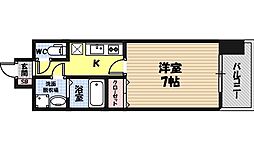 フォレストガーデン今福鶴見4 1Kの間取図画像