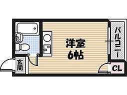 コンフォート緑橋 ワンルームの間取図画像
