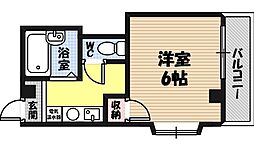 サンライフ 1Kの間取図画像
