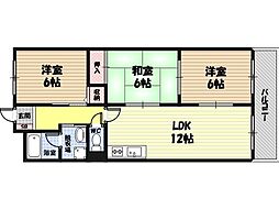 エトワール池田 3LDKの間取図画像