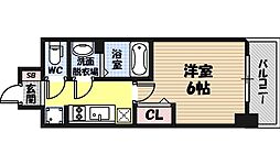 レオンコンフォート京橋イースト 1Kの間取図画像