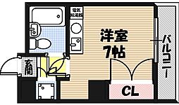 フォーラム都島内代駅前 ワンルームの間取図画像
