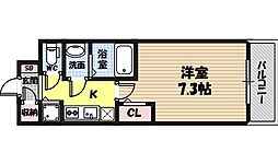 Sレジデンス野江 1Kの間取図画像