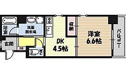 グランドールハタダビル1 1DKの間取図画像