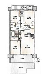 間取図画像 3LDK