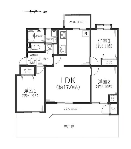 間取りを拡大表示