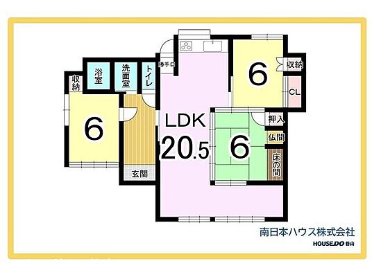 間取り 山田町　中古戸建